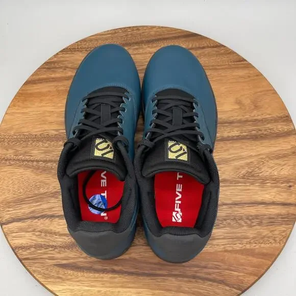 Five Ten Cycling Shoes Mens Size 10.5 Blue Leather Athletic Mountain Bike - Picture 5 of 9